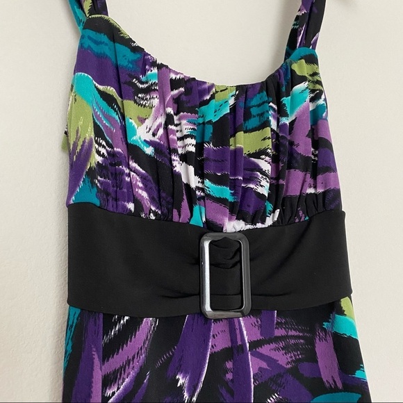 Iz Byer tank top belt empire waist large black - Picture 4 of 12